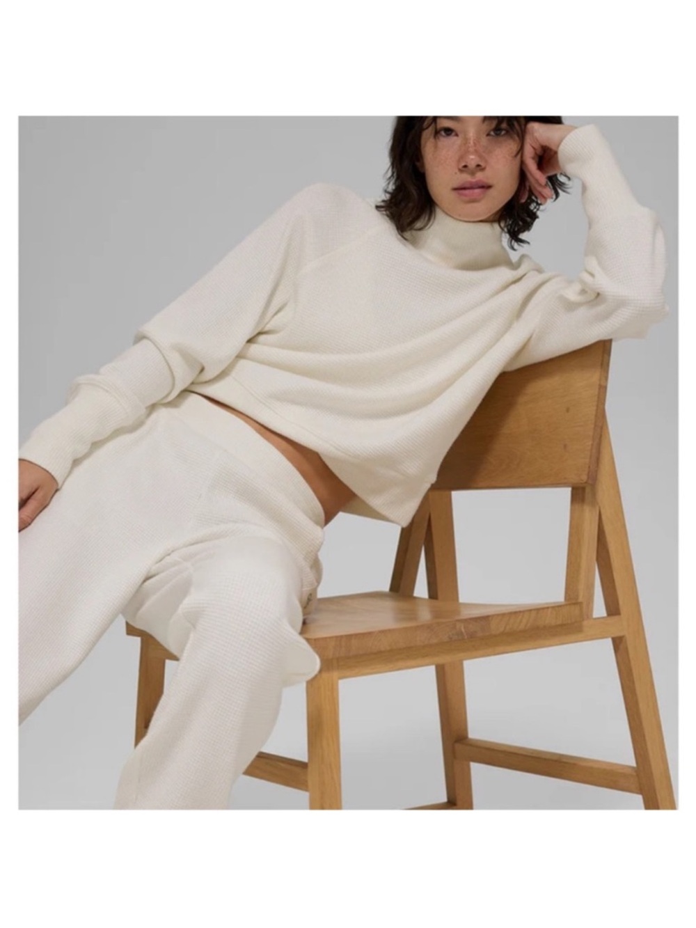 ALO YOGA Cream Waffle Pants